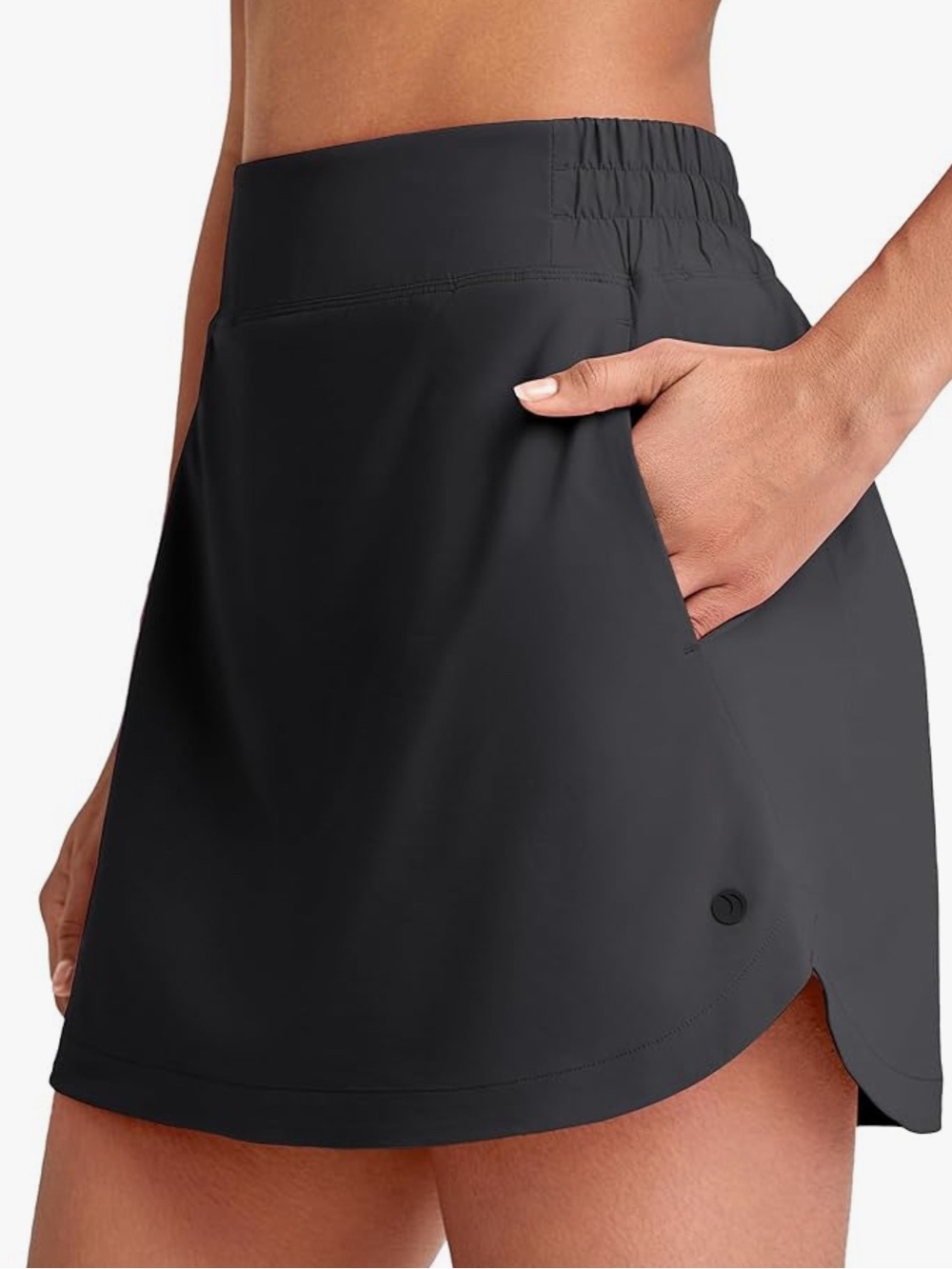 G4Free Women’s A Line High Waisted Golf Skirt 15'' in Black Size Small - NWT
